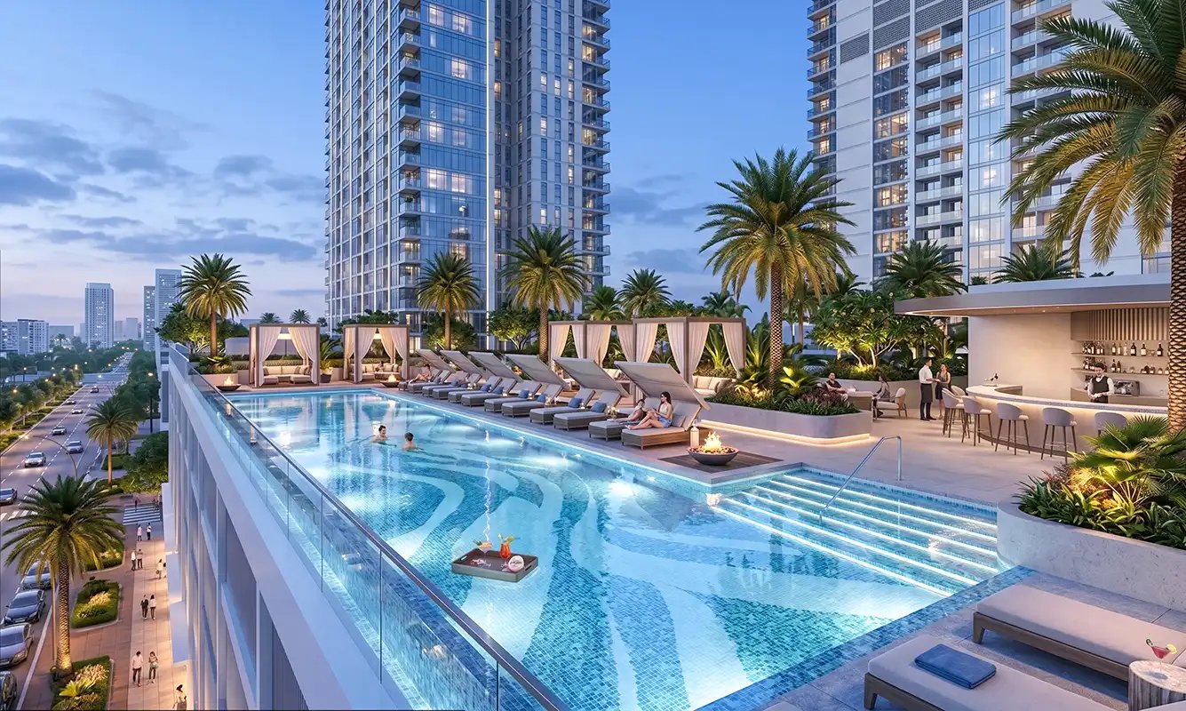Illustrative swimming pool amenity